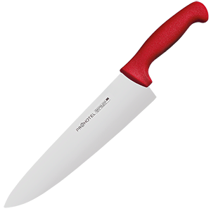 Нож поварской «Проотель» нерж.,пластик; L=38/24,B=5.5 см крас.