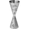 Джиггер «Мотиво» 60/90 мл с орнаментом сталь нерж. D=52/59,H=155мм серебрист.