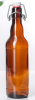 Бутылка бугельная коричневая 0,5 л. с пробкой